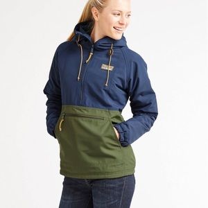L.L. Bean Mountain Classic Insulated Anorak Jacket Colorblock
